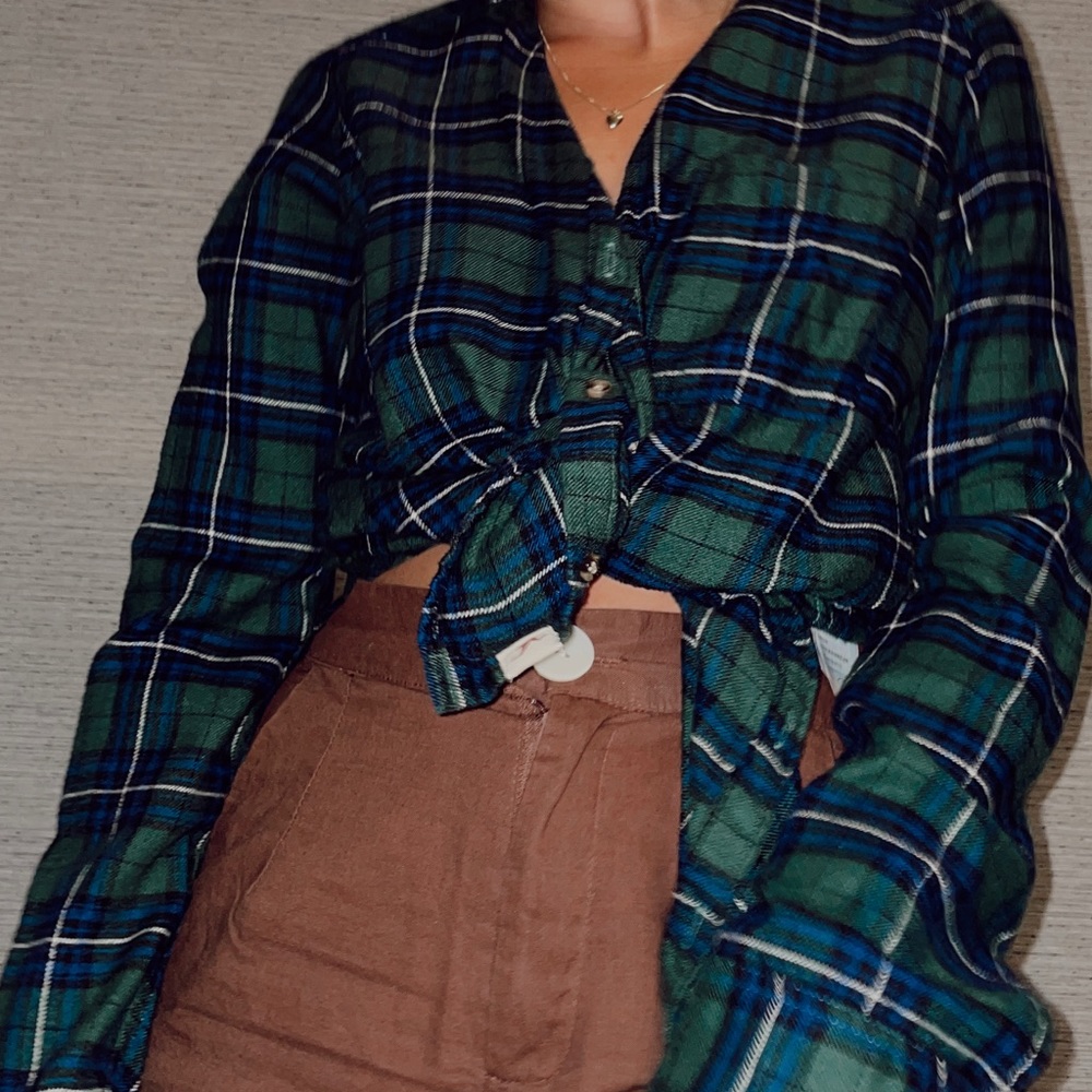 Hollister flannel - greens